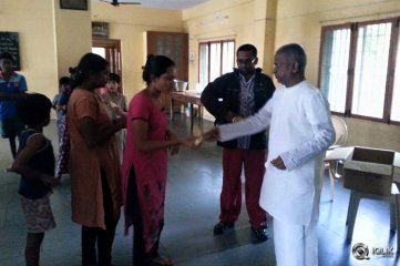 Celebs at Chennai Flood Relief Activities